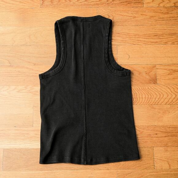 Sold‎ Out NYC Ribbed Racerback Basic Tank Black Women's M Grunge Y2K Streetstyle - Picture 3 of 6